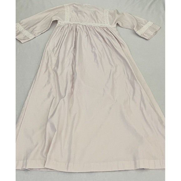 Julie Slumbertogs Womens Size S/P Vintage Satin Lace long Pink Nightgown - Picture 13 of 16
